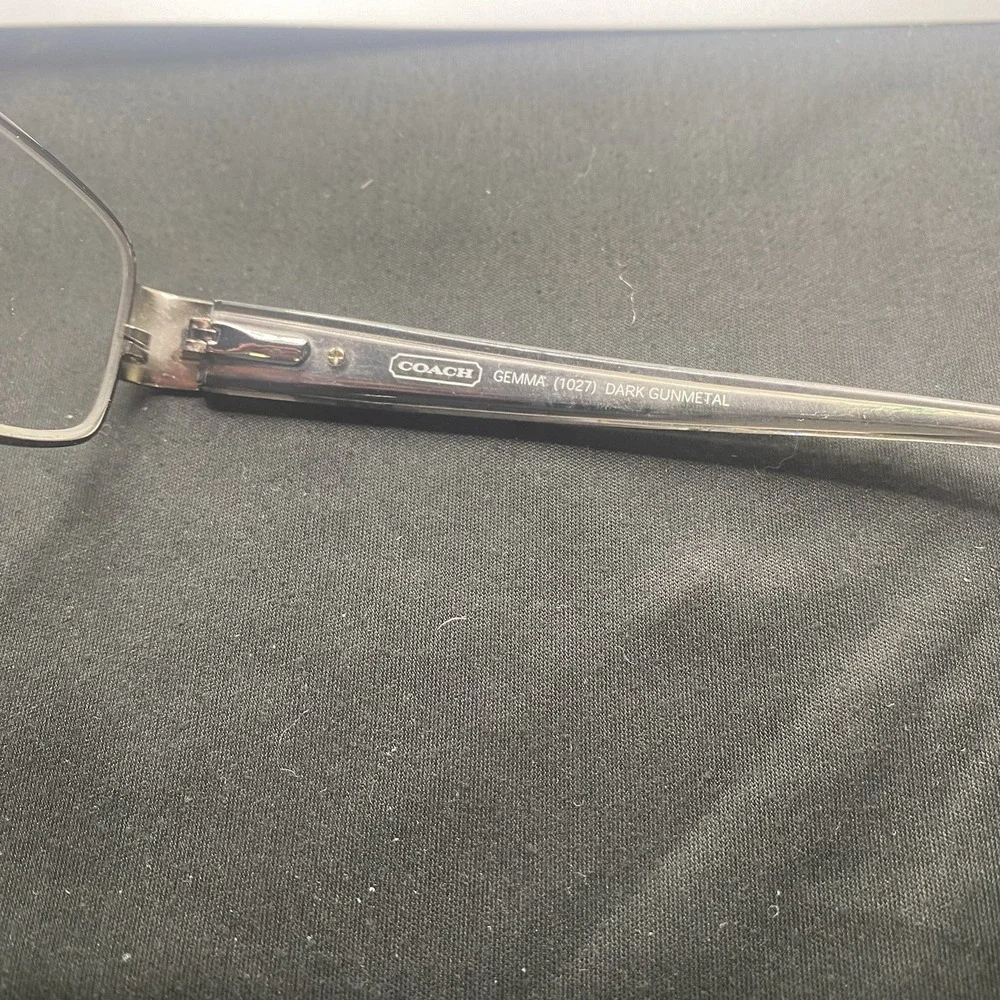 Coach Eyeglasses Women FRAME ONLY Gemma Full Rim 49-16-135 Dark Gun Metal 878